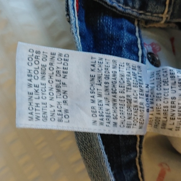 🌸Host Pick🌸Men's True Religion Distressed Light Wash Slim Straight Leg Jeans - Picture 15 of 15